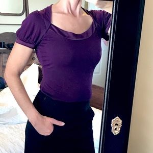 The Limited Purple short-sleeve shirt